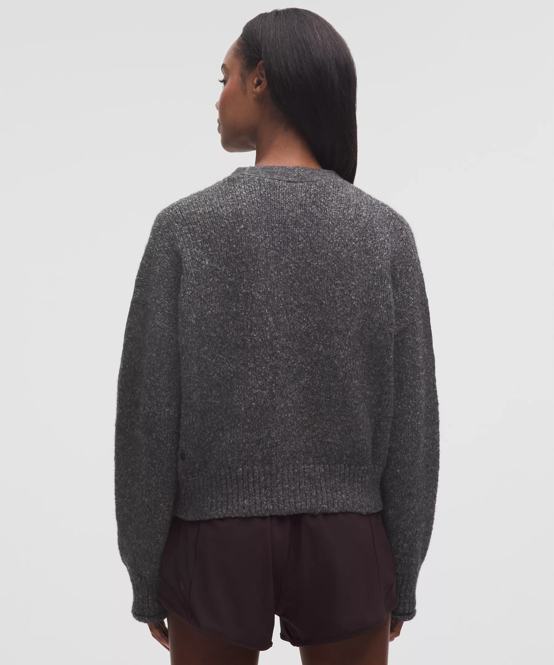 Wool-Blend Button-Up Cardigan - 3