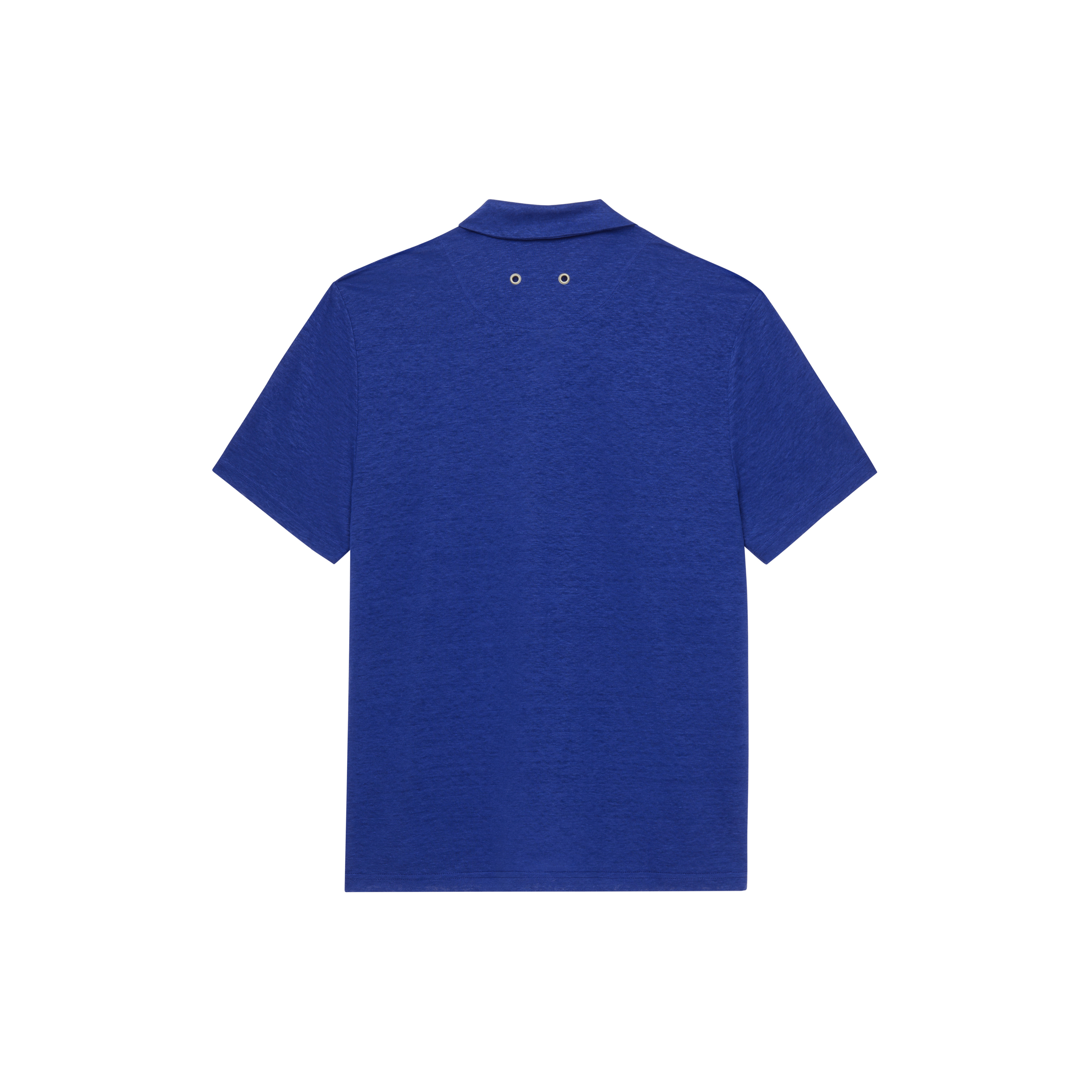 Men Linen Jersey Polo Solid - 2