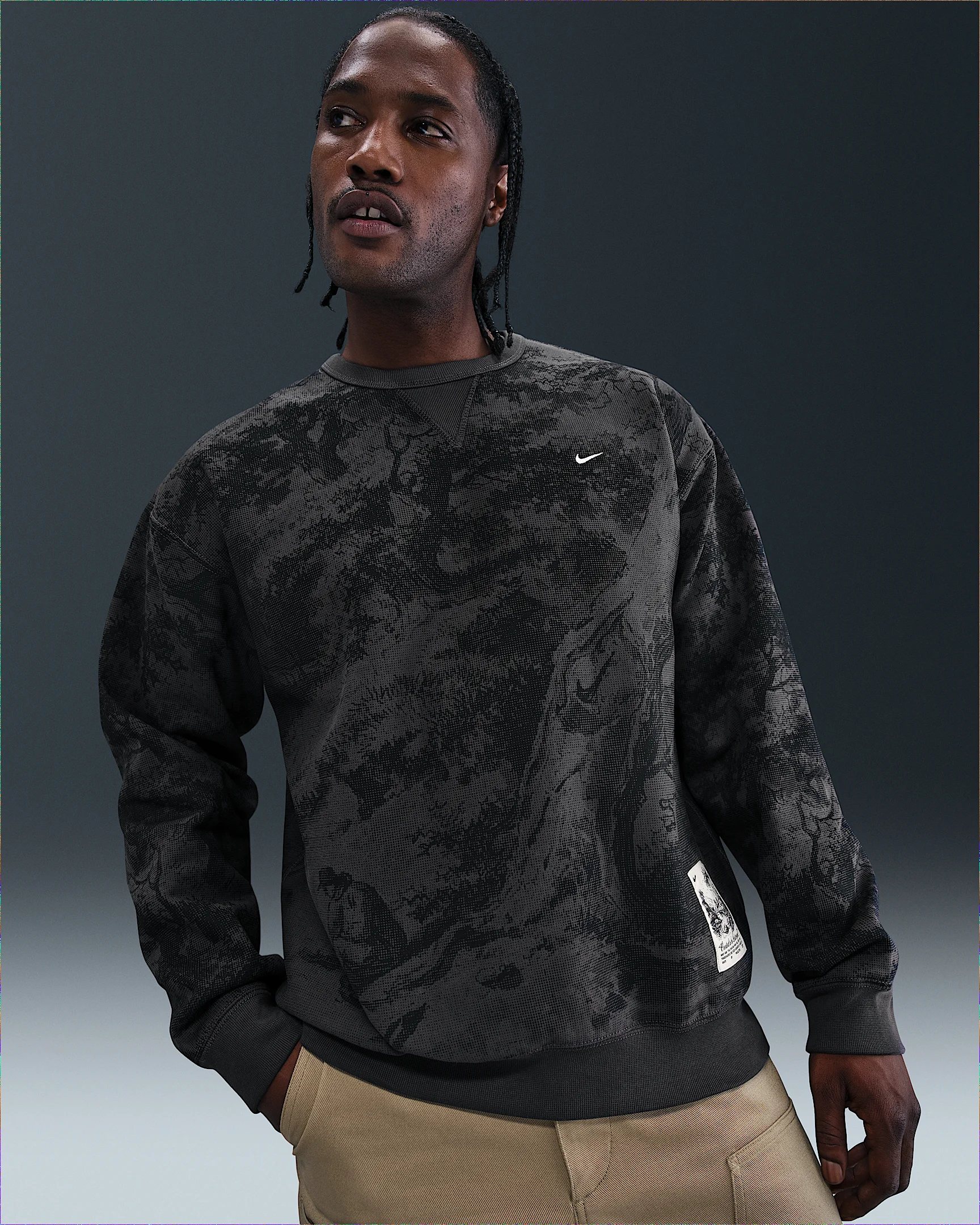 Nike Solo Swoosh Men's Fleece Crew - 1