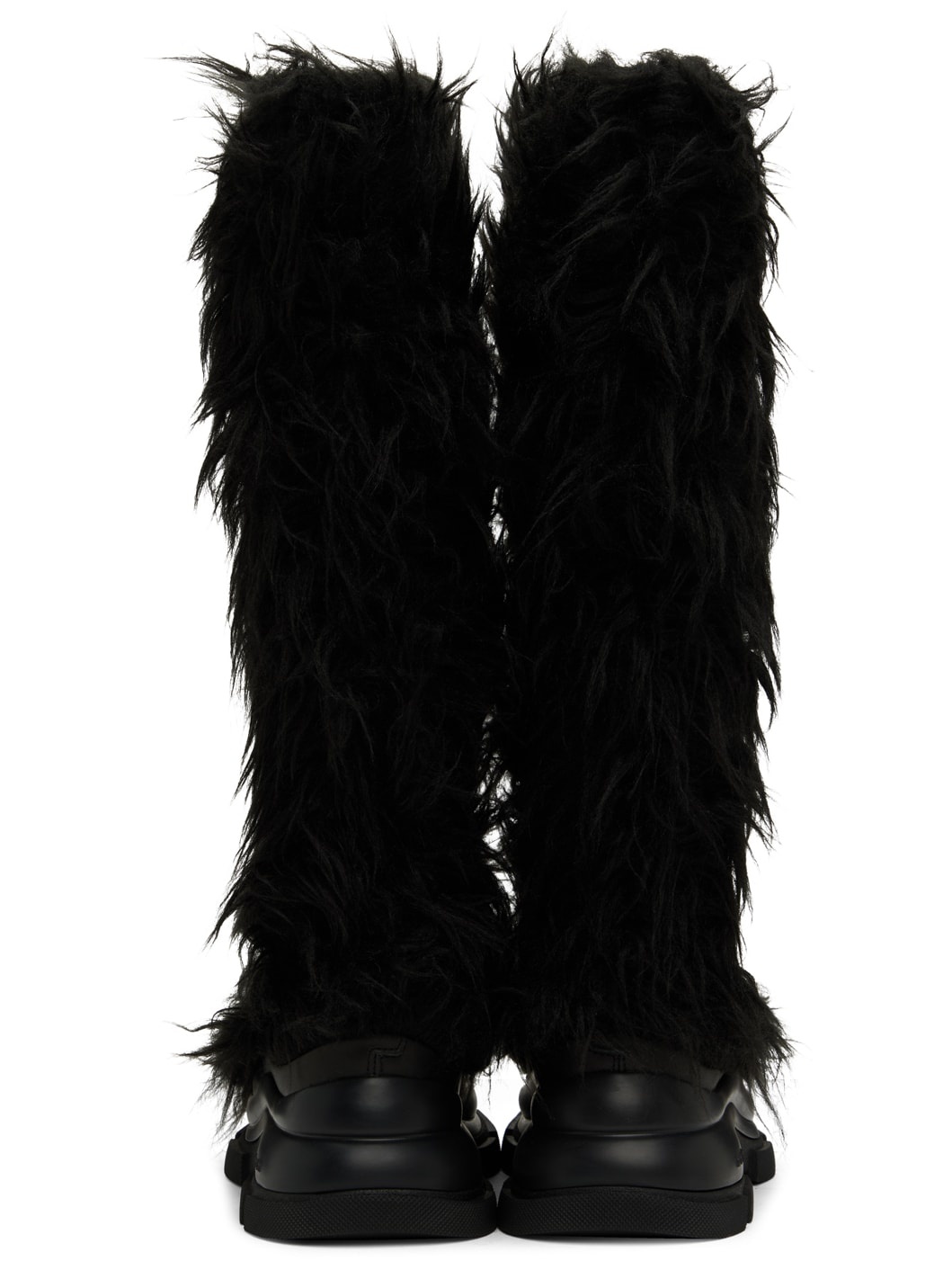 Black Gao High Faux-Fur Boots - 2