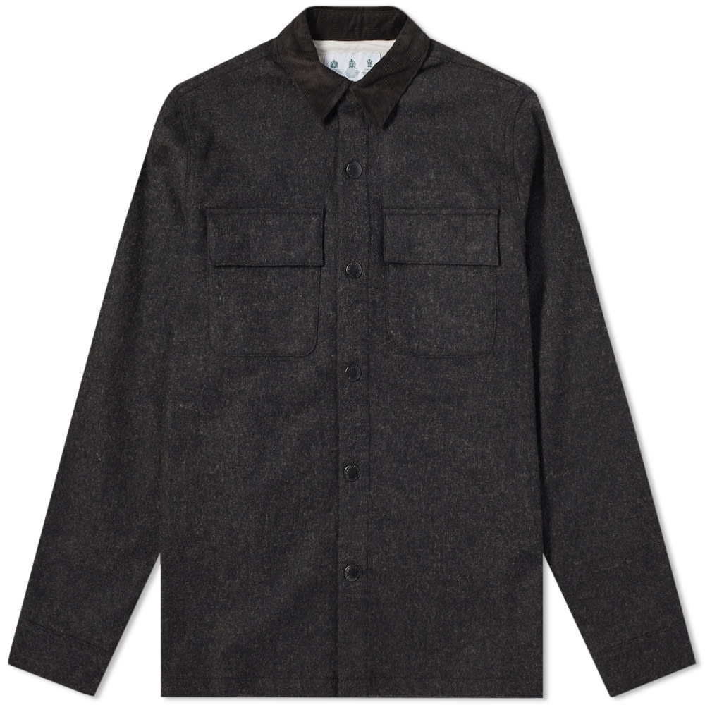 Barbour Peter Wool Overshirt - Made for Japan - 1