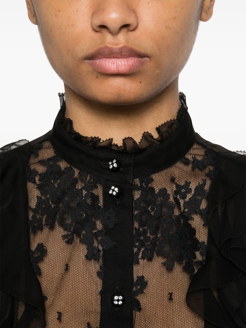 ruffle-detail shirt - 5