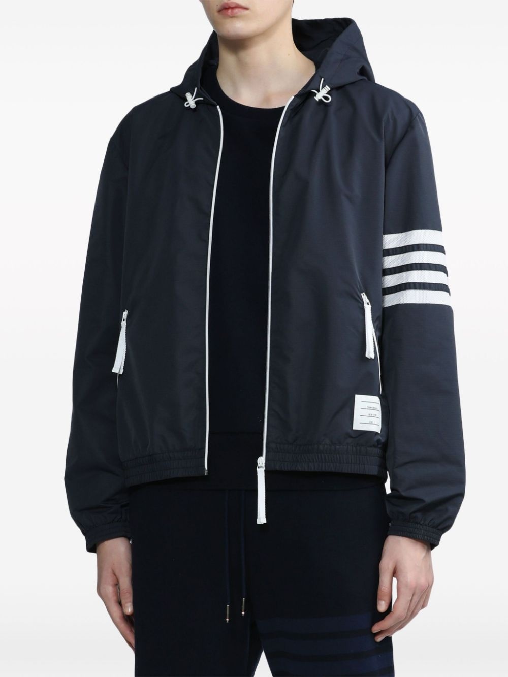 4-Bar stripe hooded jacket - 3