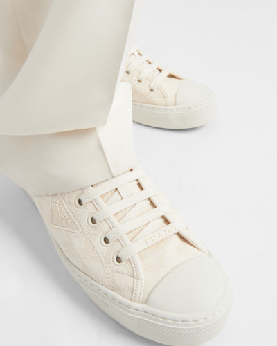 Prada Printed cotton sneakers outlook
