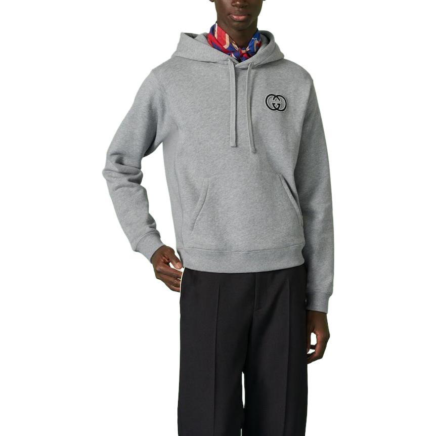 Gucci Cotton Jersey Hooded Sweatshirt 'Grey' 756649-XJFWA-1037 - 2