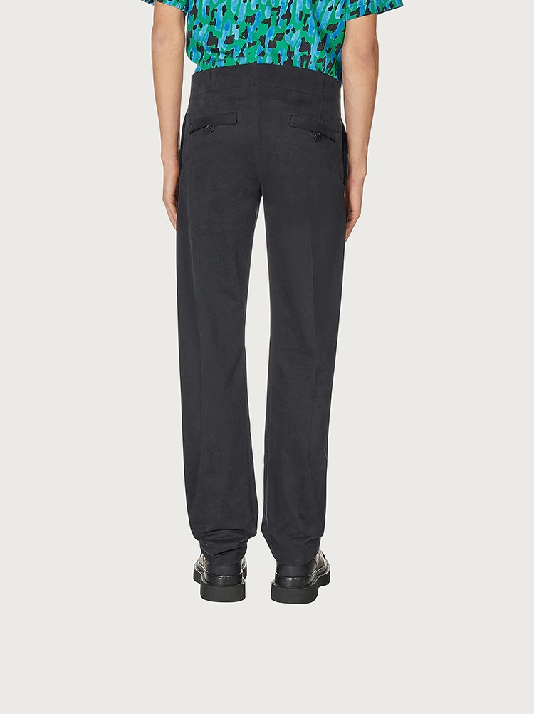 FLAT FRONT TROUSER - 4