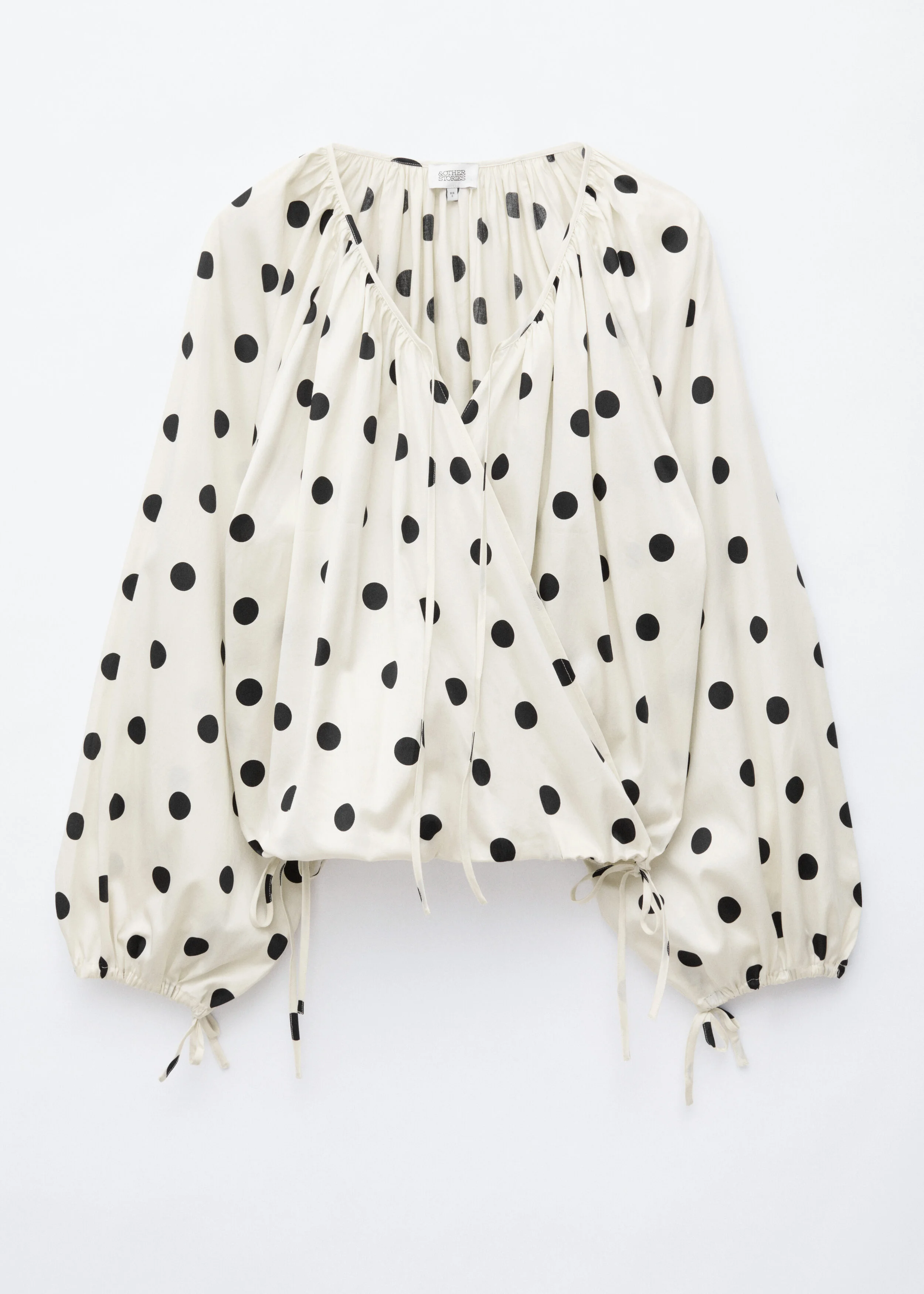 Wrap Cotton Blouse - 1