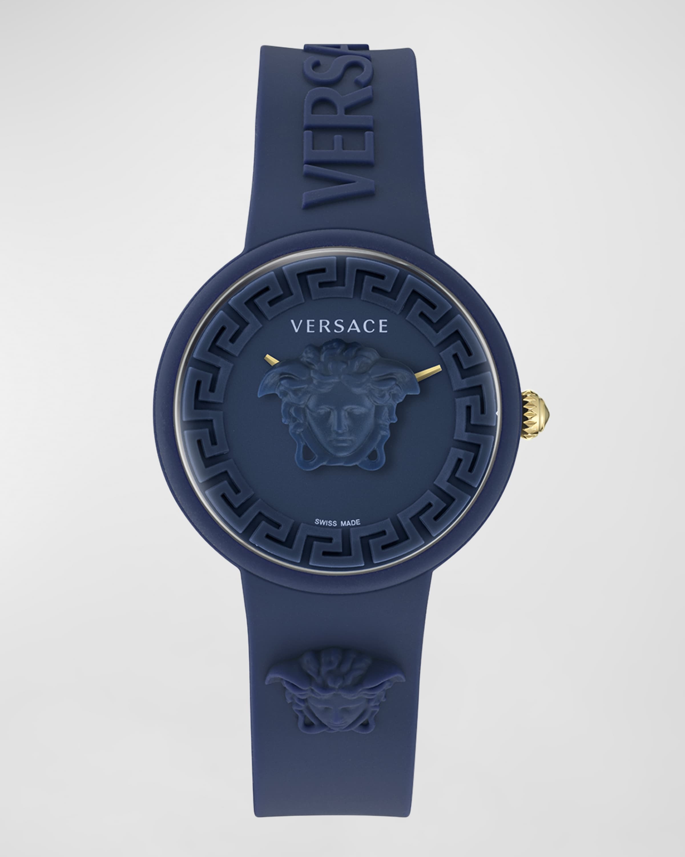 Unisex Medusa Pop Navy Silicone Watch, 39mm - 2