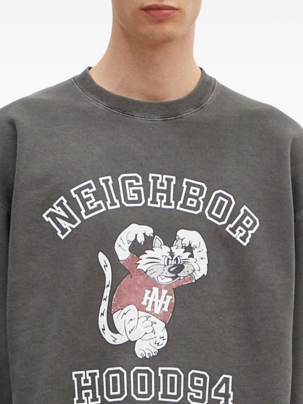 graphic-print crew-neck sweatshirt - 4