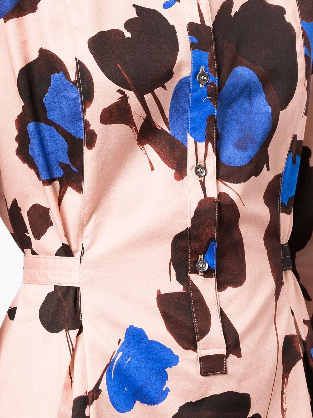 floral print shirt dress - 5