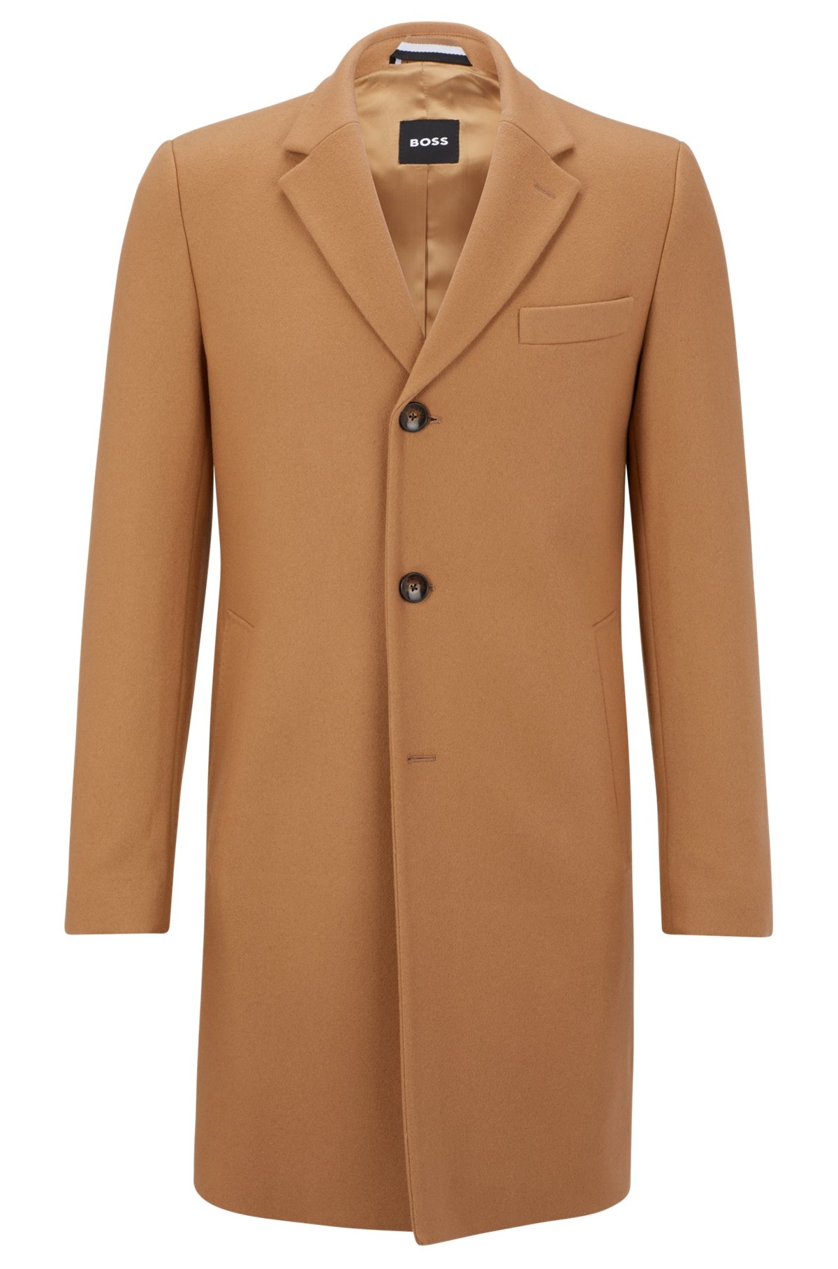 SLIM-FIT COAT IN A VIRGIN-WOOL BLEND - 1