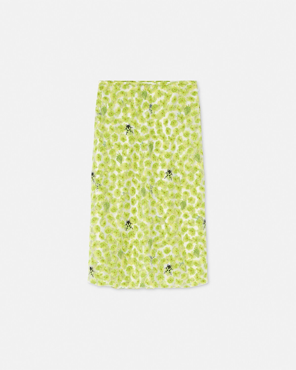 Strawberry Garden Devoré Pencil Skirt - 1