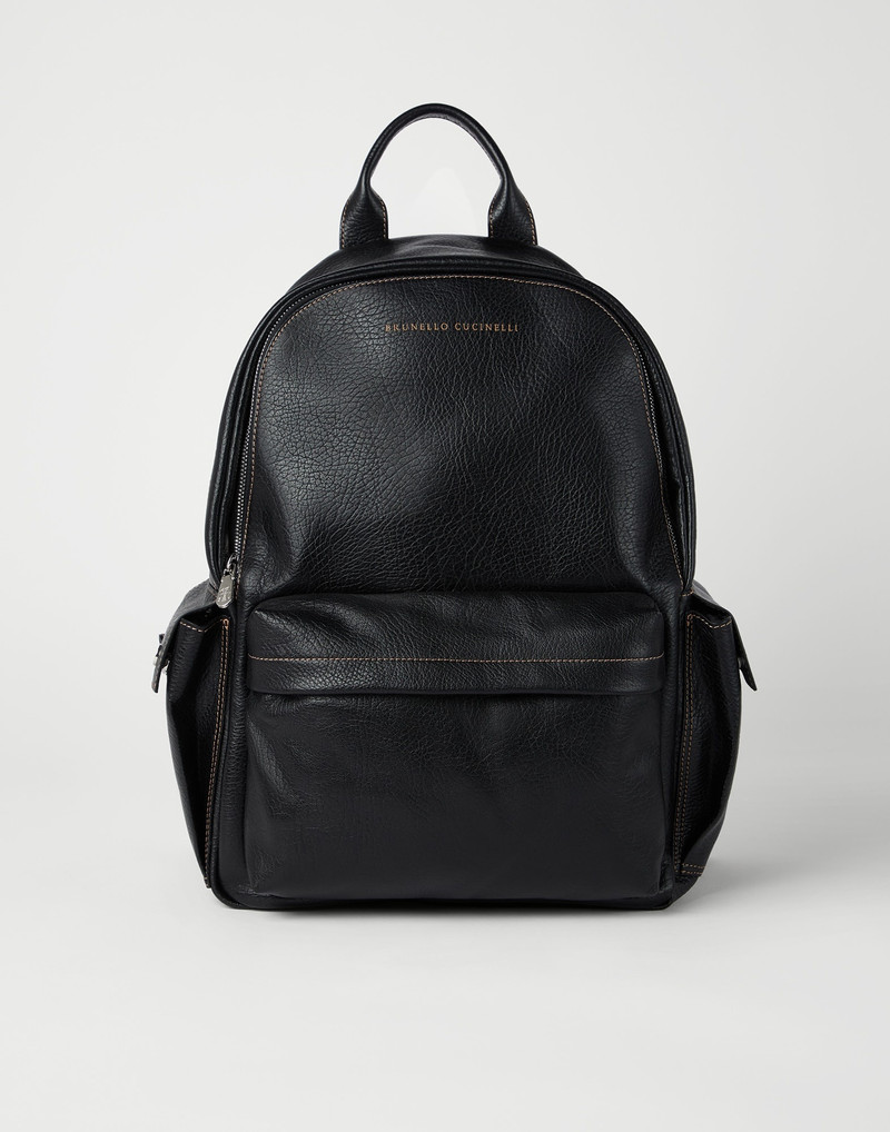 Grained calfskin travel backpack - 1