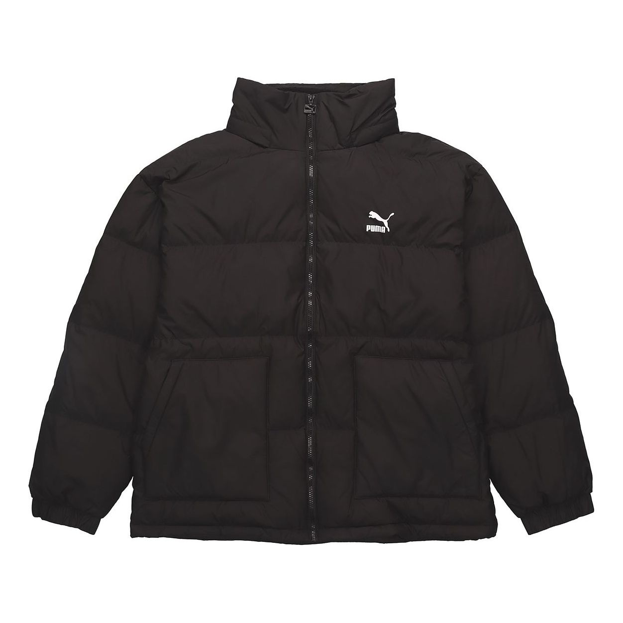 Puma Classics Down Puffer Jacket 'Black White' 596548-01 - 1