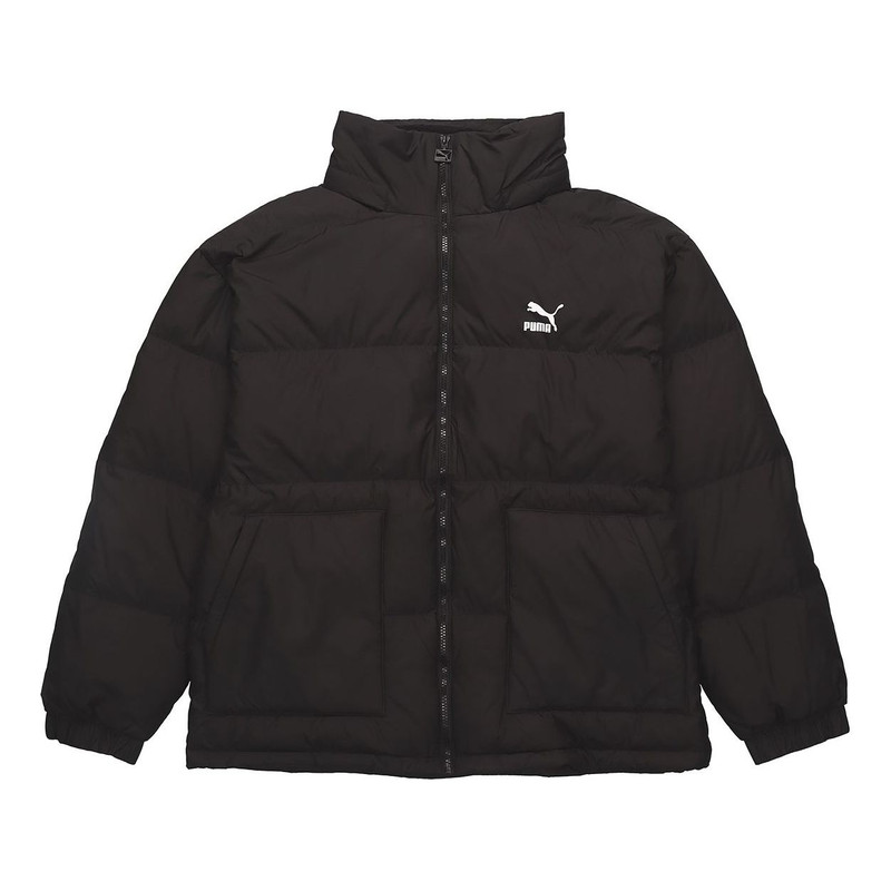 PUMA Classics 아래로 Puffer 재킷 '블랙 화이트'596548-01 - 1