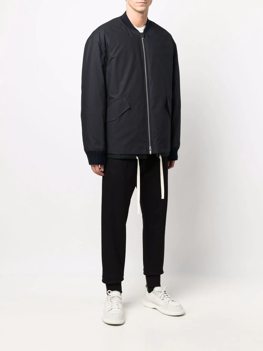 zip-up down-filled bomber jacket - 3