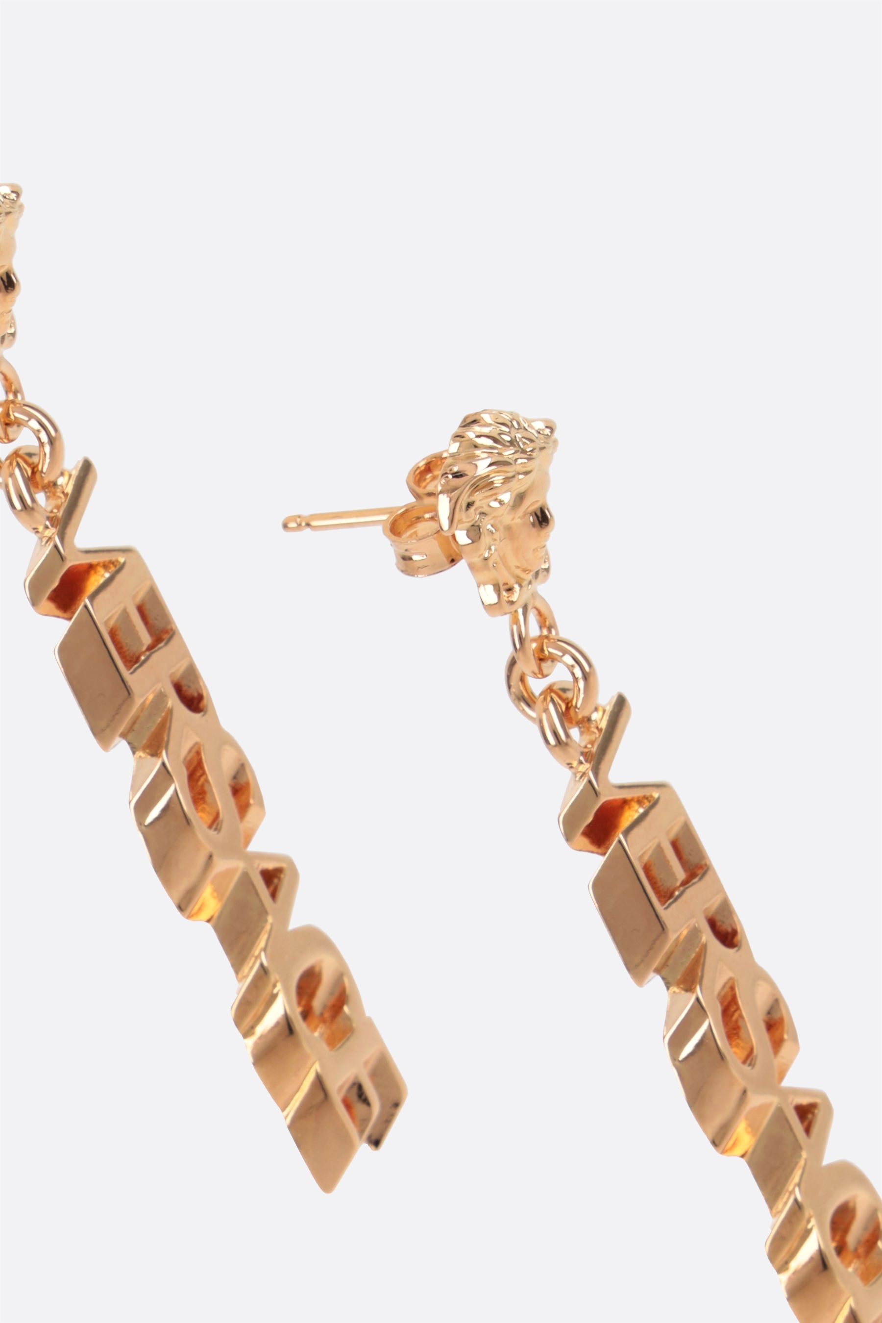 Logo earrings in gold - Versace