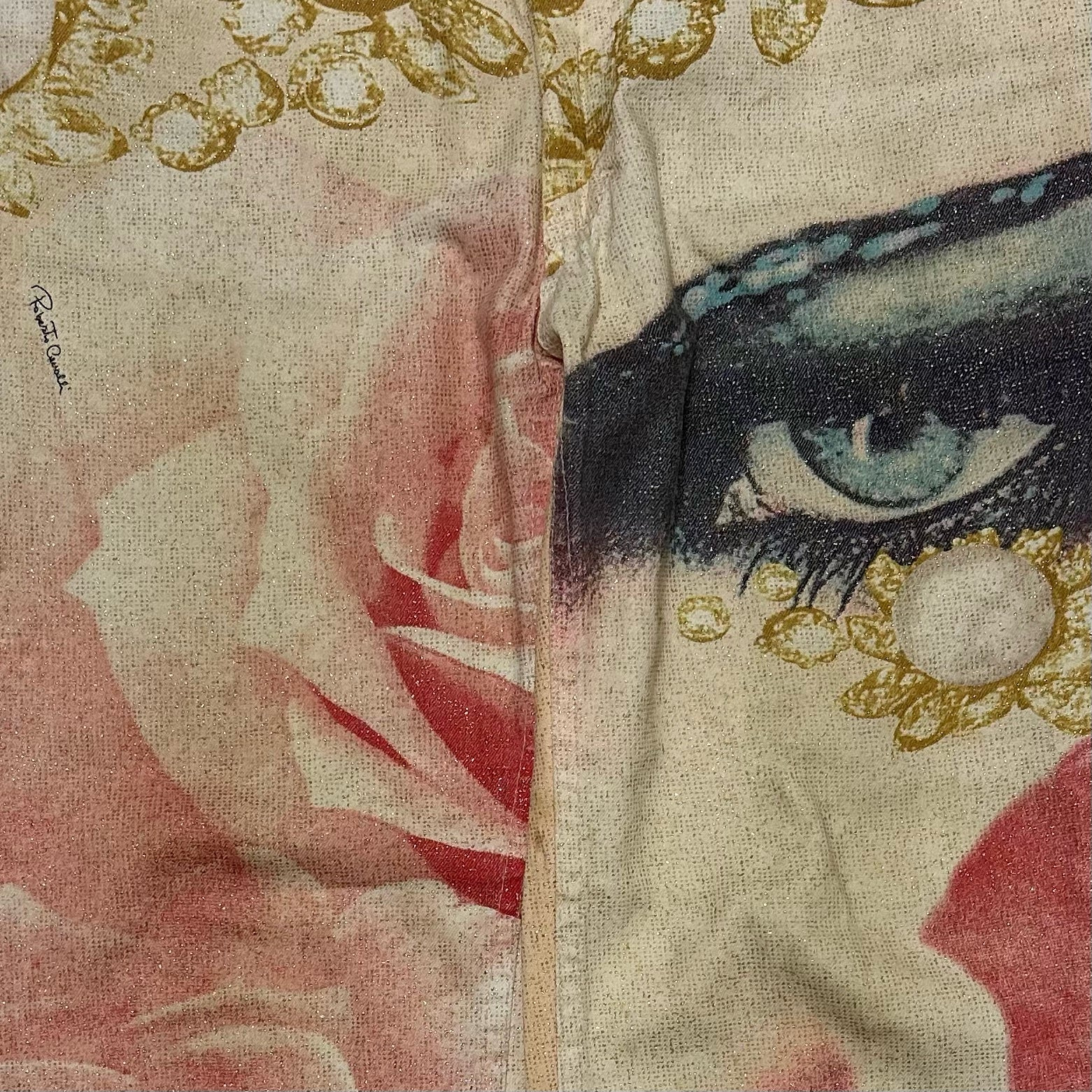 ROBERTO CAVALLI Spring Summer 2001 Print Denim Pants - 4