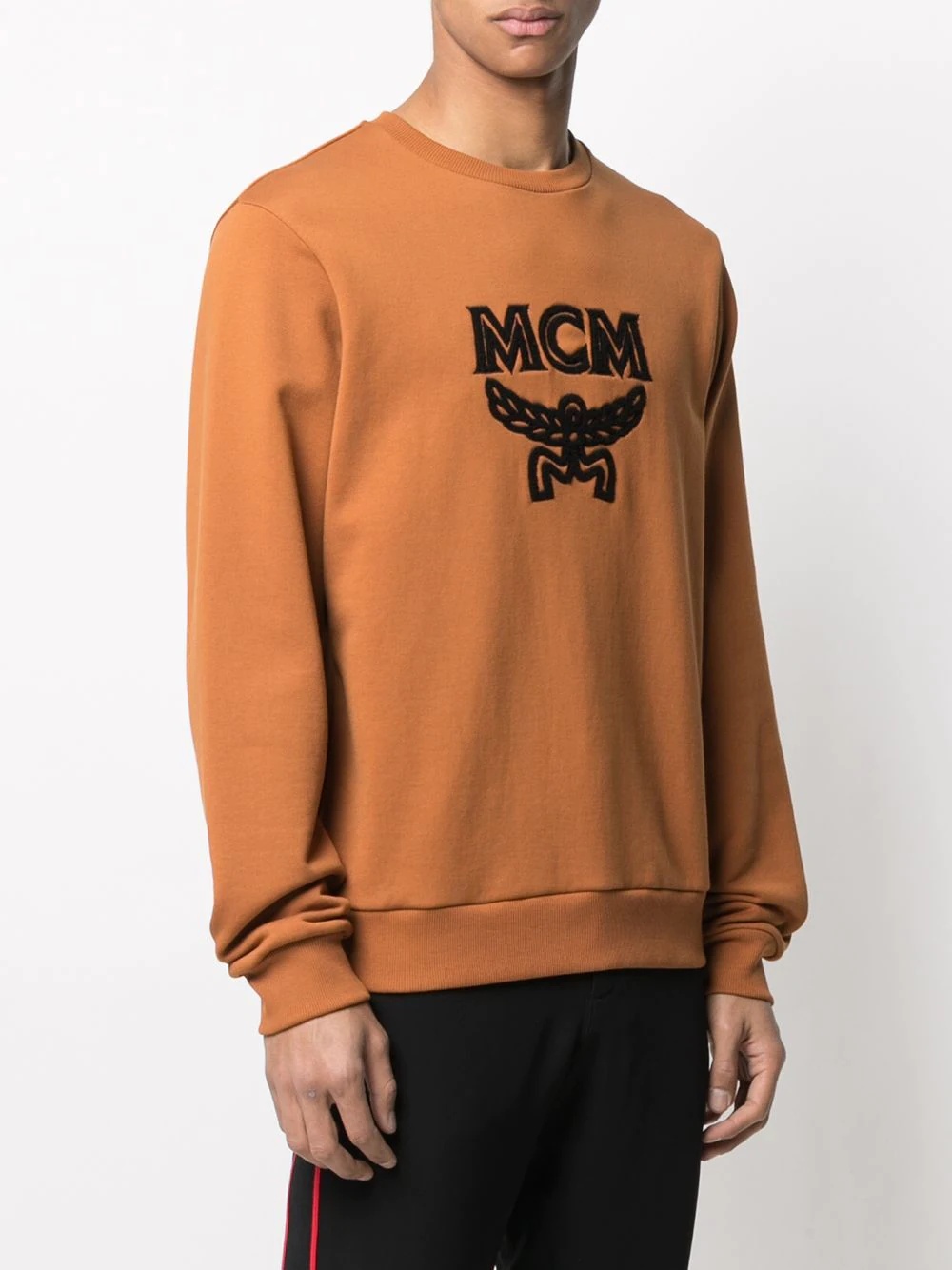 shearling-logo sweatshirt - 3