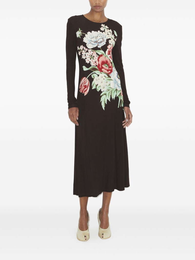 TORY BURCH printed jersey midi dress outlook