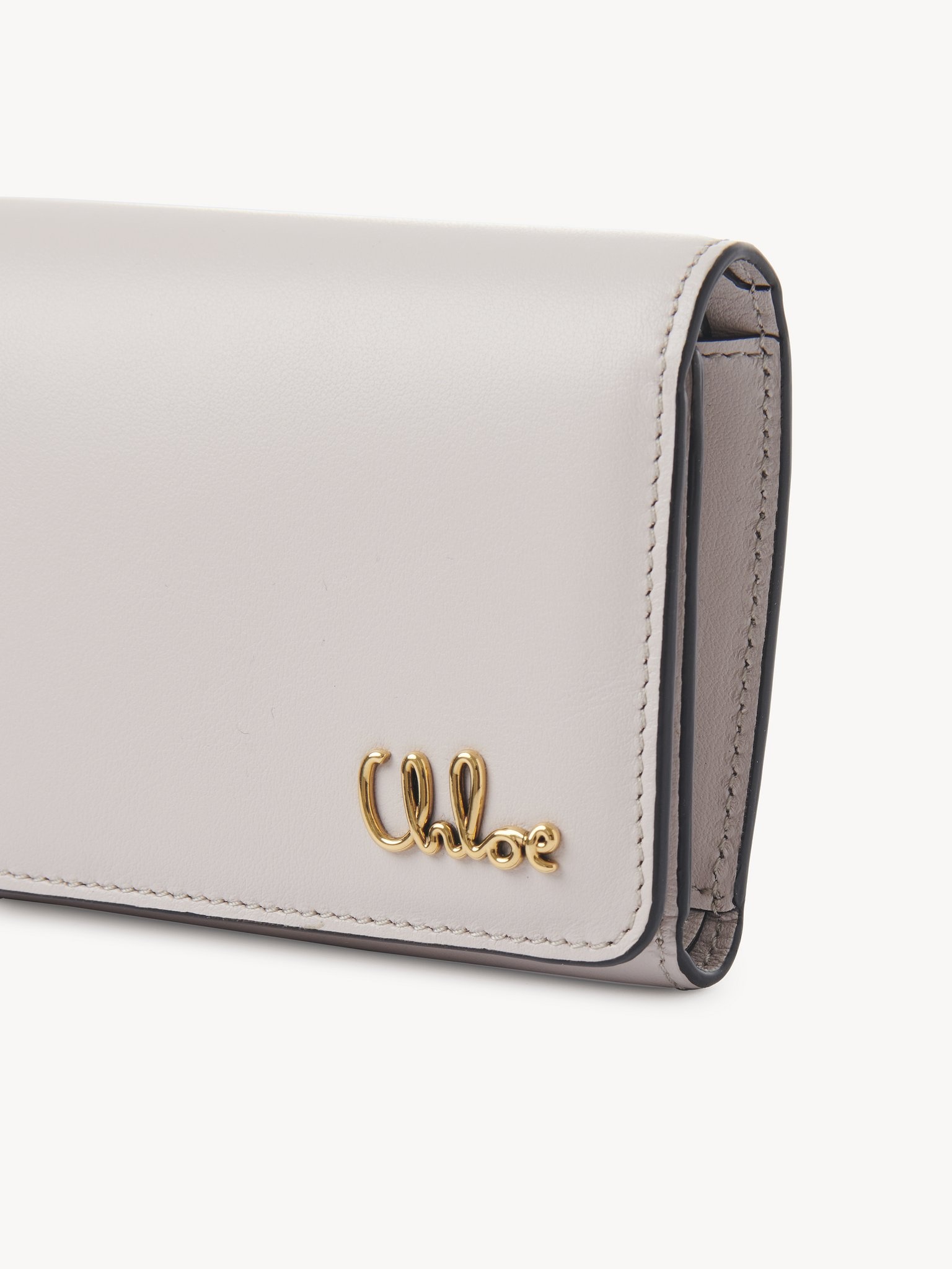 SMALL CHLOÉ ICONIC TRI-FOLD WITH COIN POCKET IN GRAINED LEATHER - 5