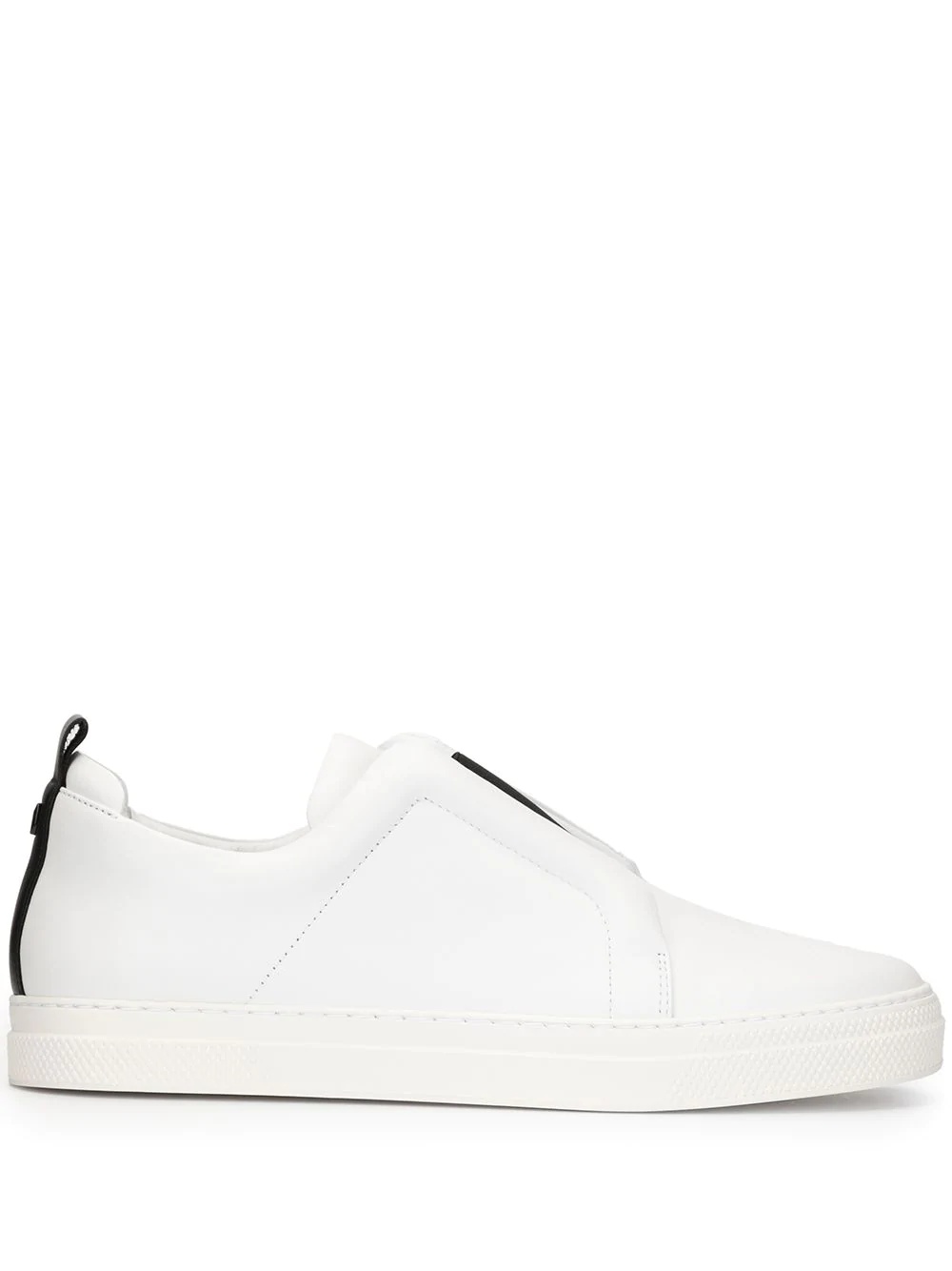 laceless low-top sneakers - 1