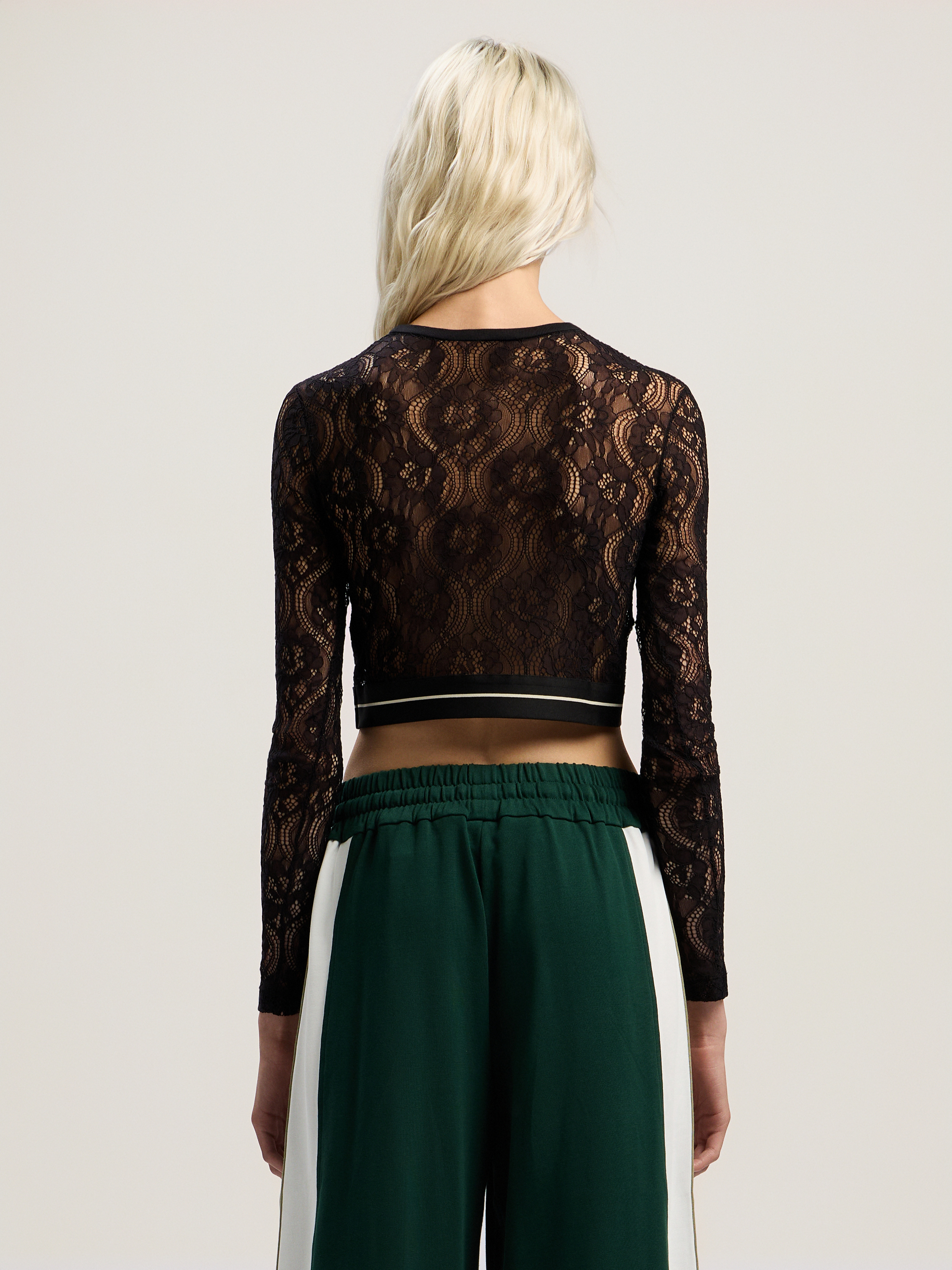 Classic Logo Lace Top - 4