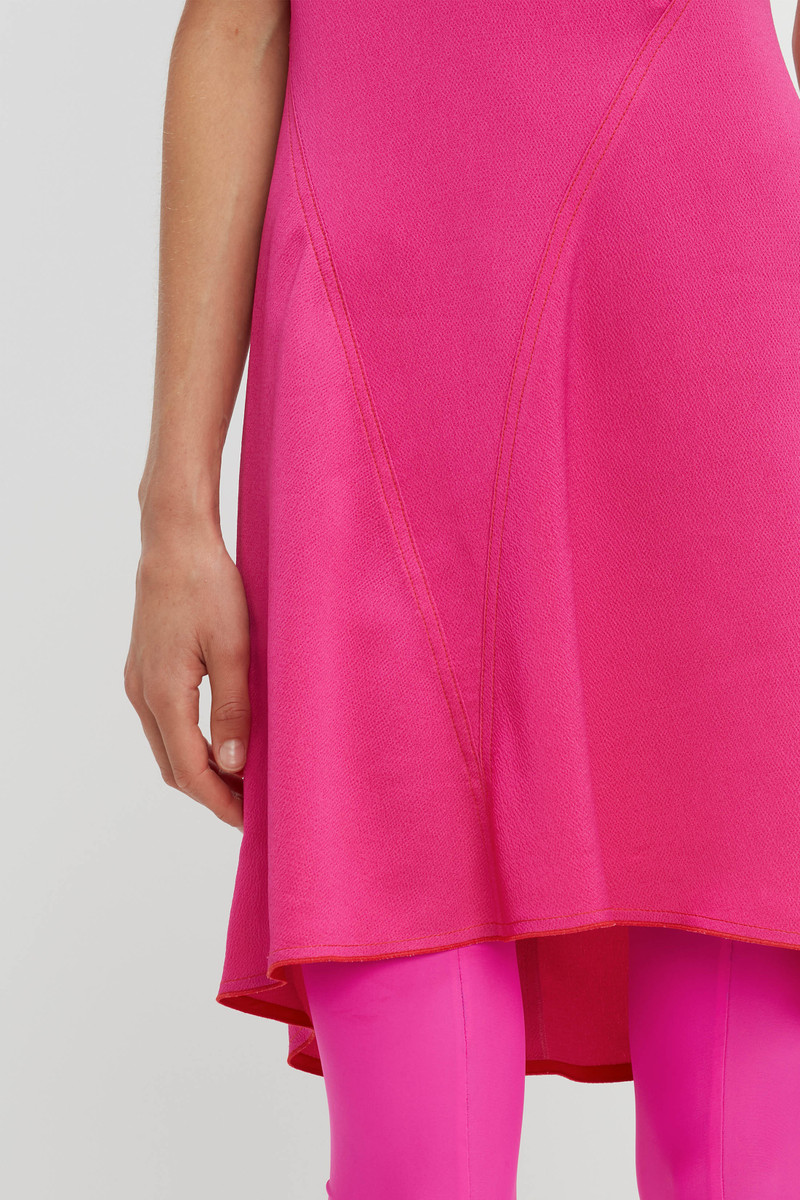 Cap Sleeve Mini Dress in Fuchsia 8