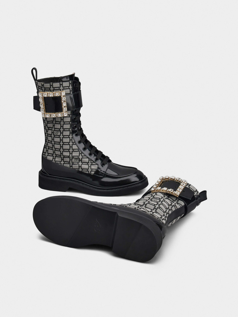 Viv' Rangers Strass Buckle Boots in Fabrics 6