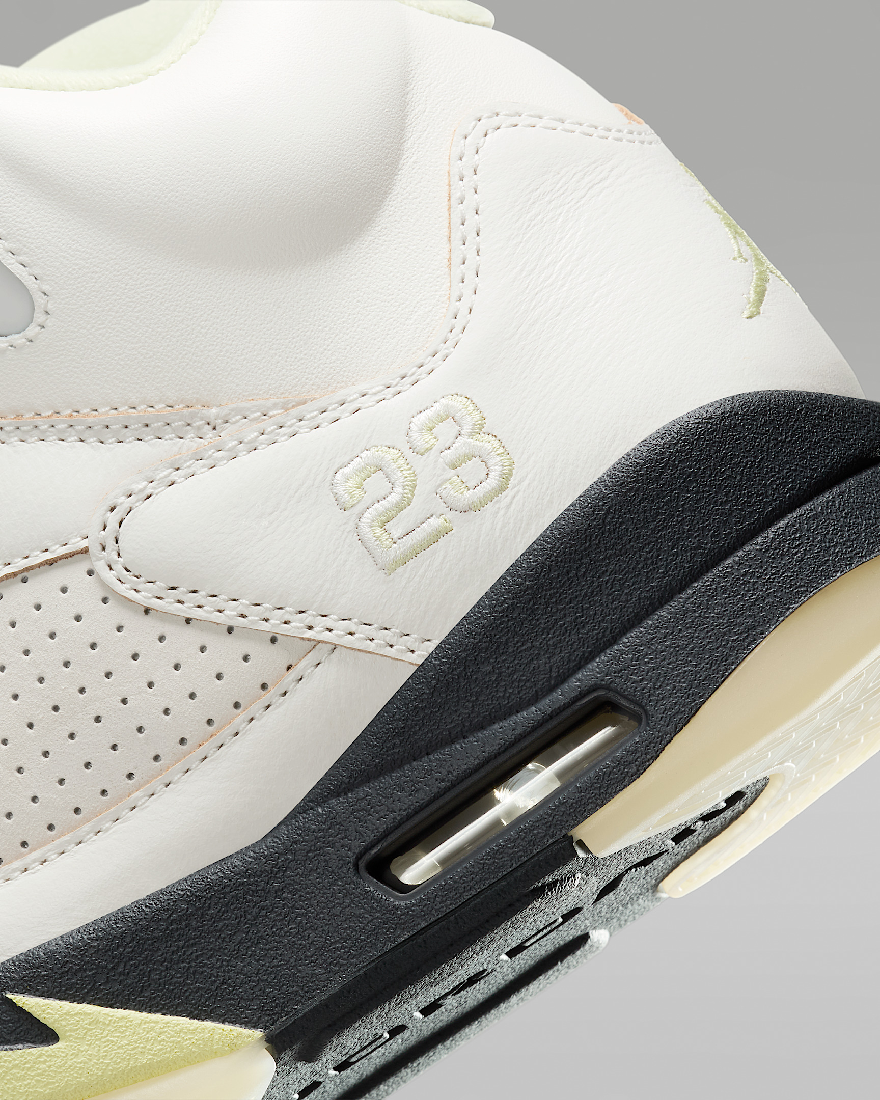 Air Jordan 5 Retro "Luminous Green and Sail" Women's Shoes - 8
