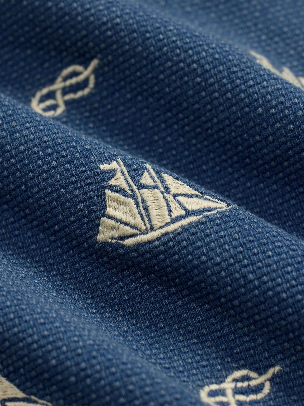 nautical-print short-sleeve shirt - 3