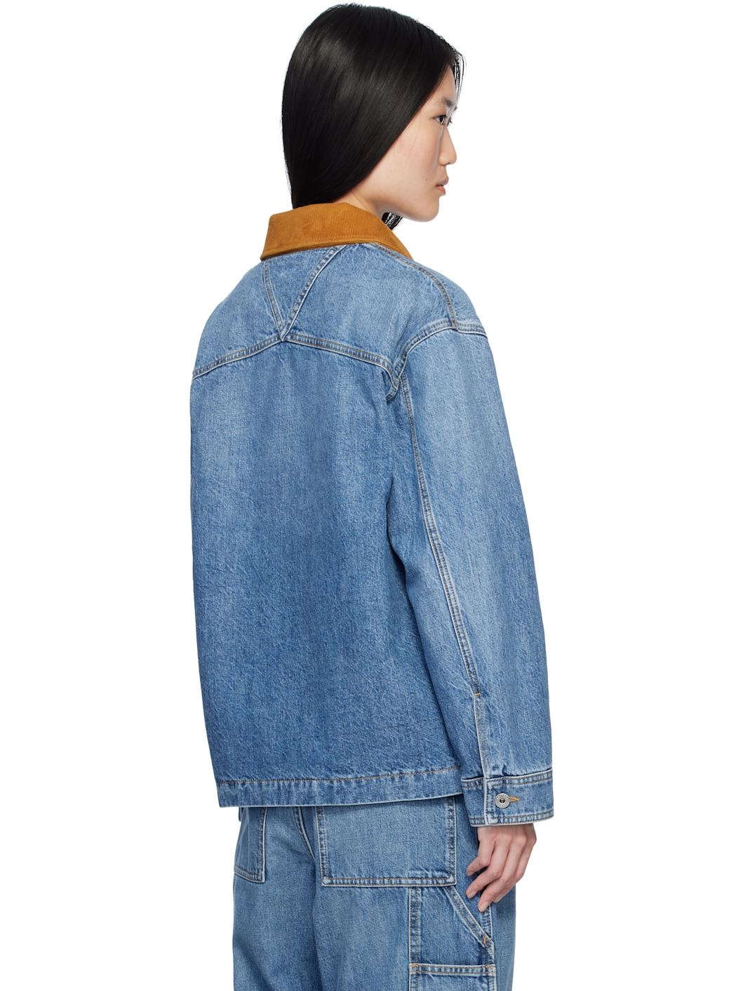 Blue Vintage Denim Jacket - 3