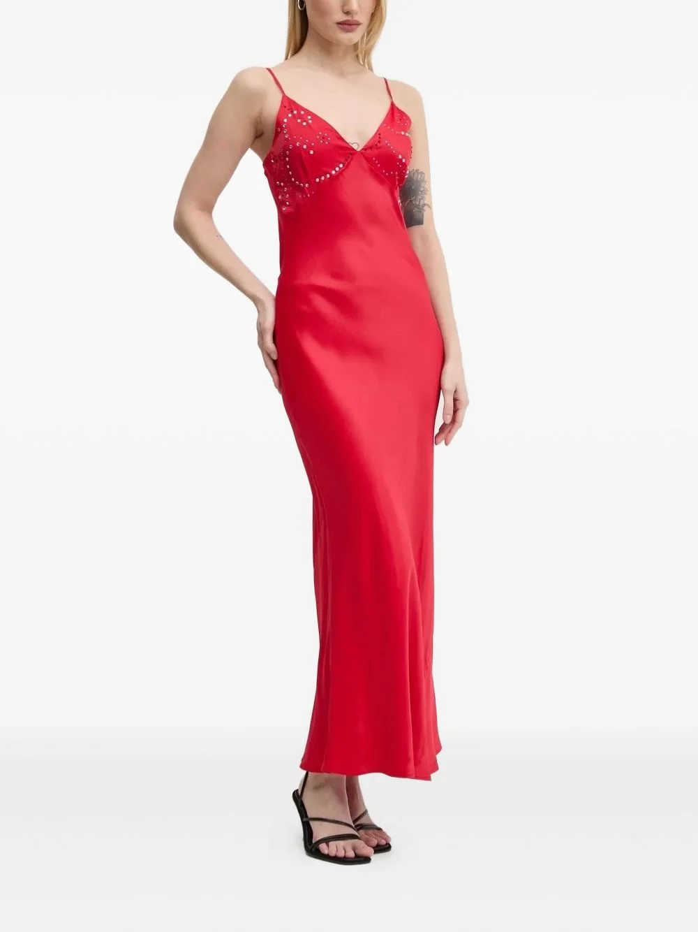 embellished maxi dress - 1