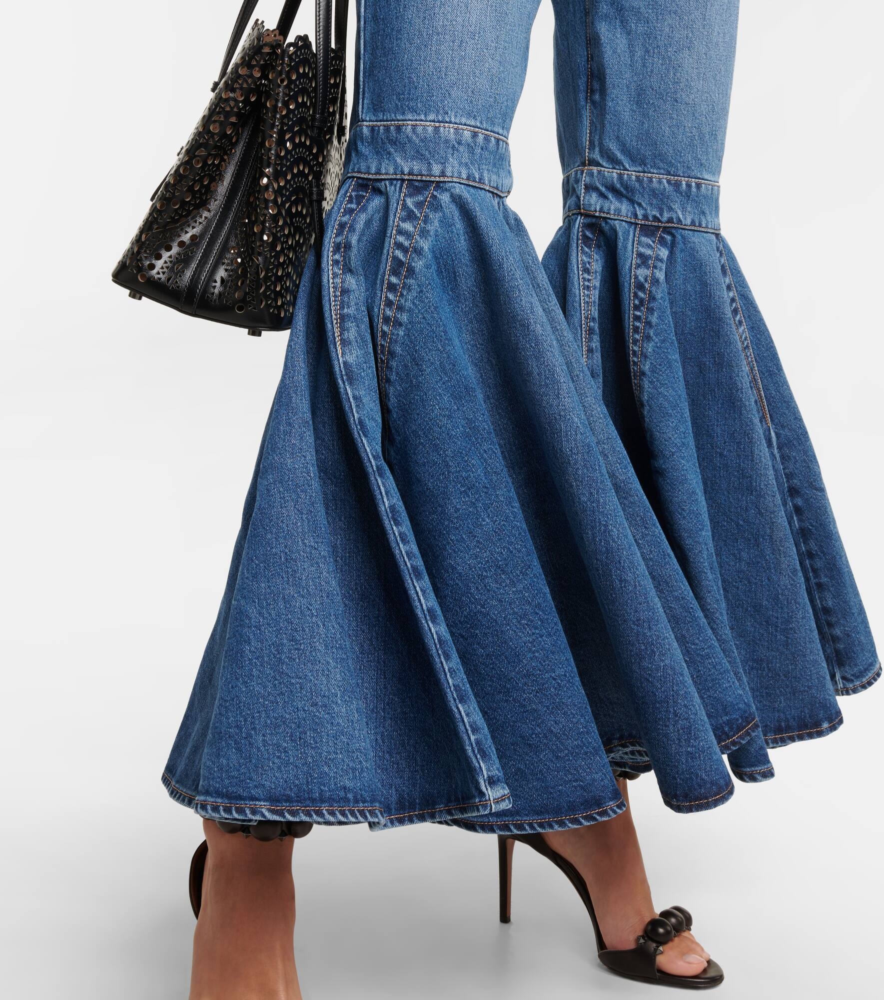 Crinoline high-rise flared jeans - 5