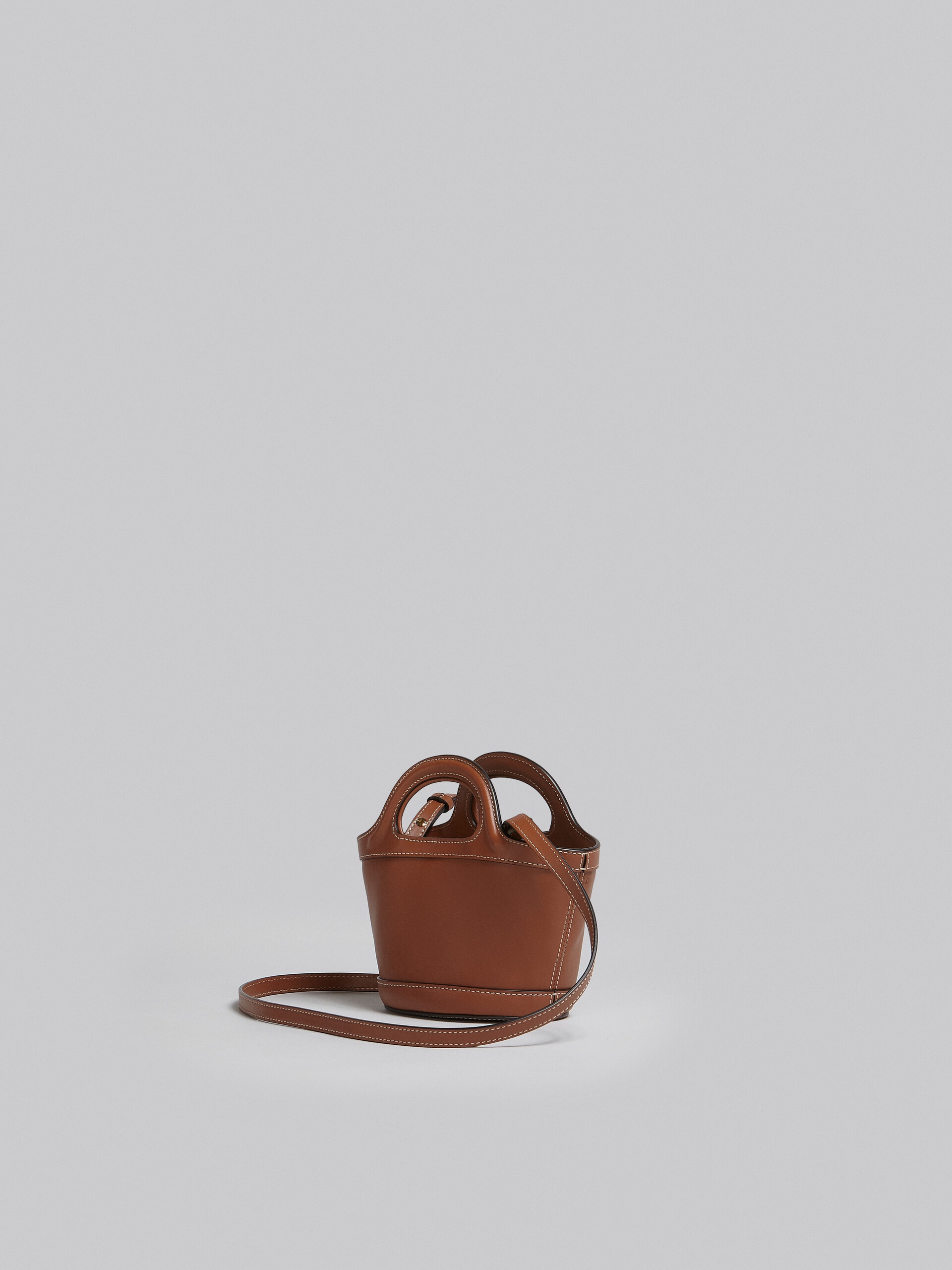 TROPICALIA MICRO BAG IN BROWN LEATHER - 3