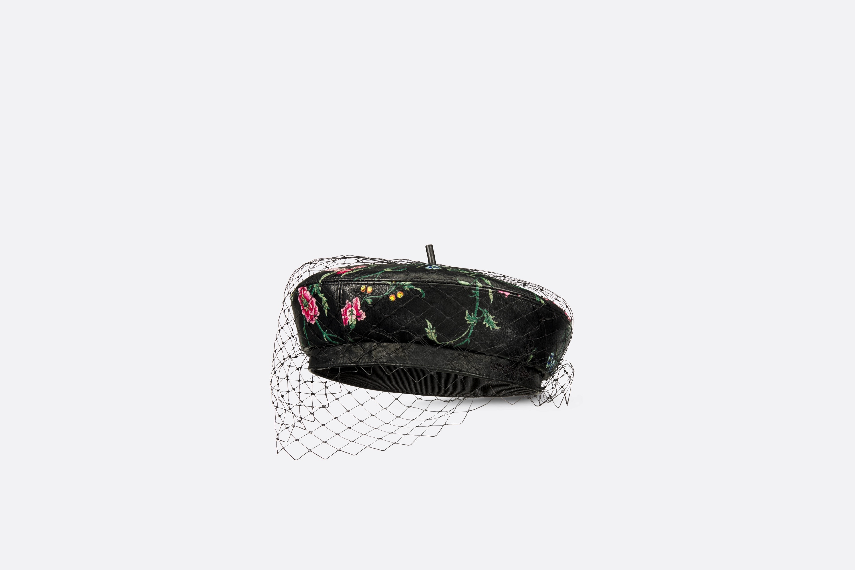 Dior Arty Dior Petites Fleurs Beret with Veil - 3
