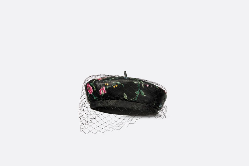 Dior Arty Dior Petites Fleurs Beret with Veil 3