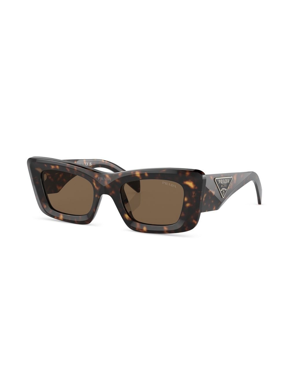 tortoiseshell-effect logo sunglasses - 2