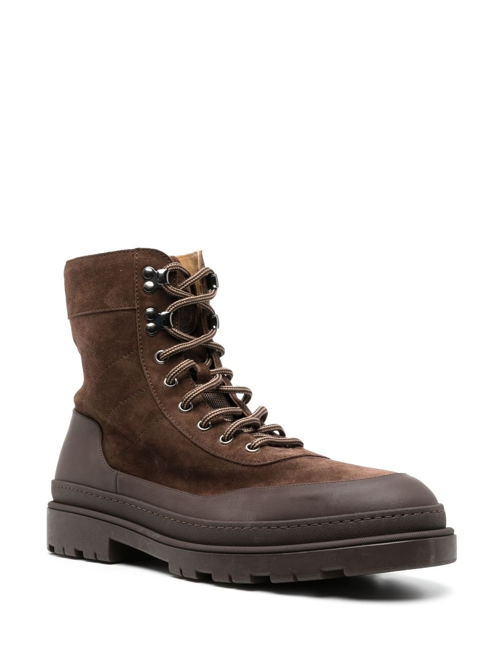 lace-up suede ankle boots - 2