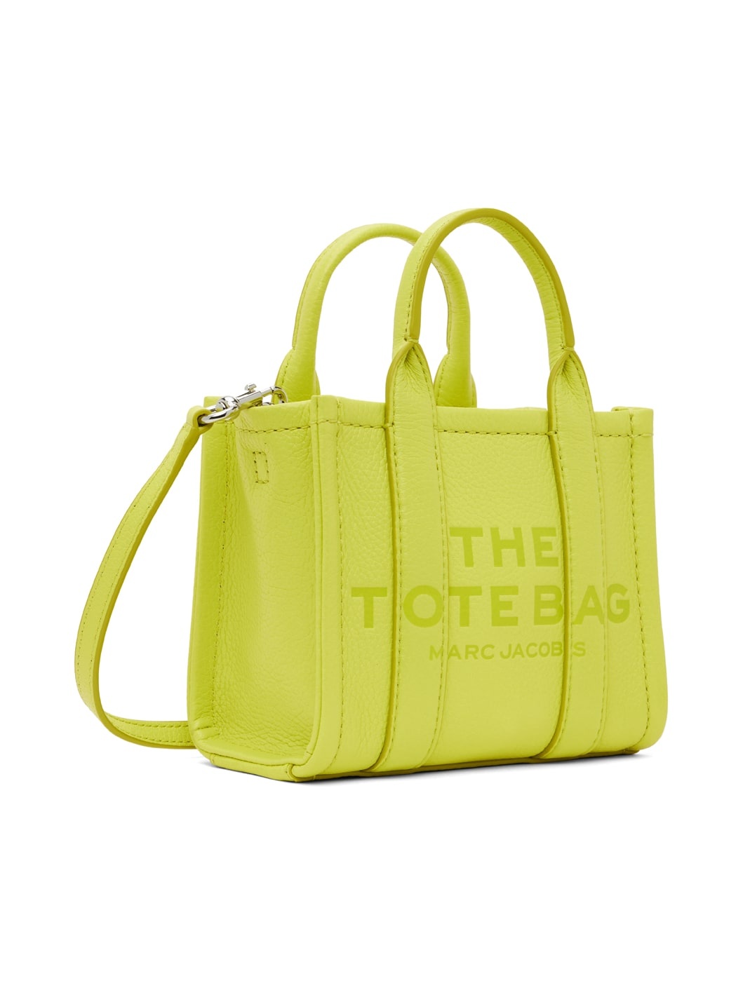 Yellow 'The Leather Mini Tote Bag' Tote - 2