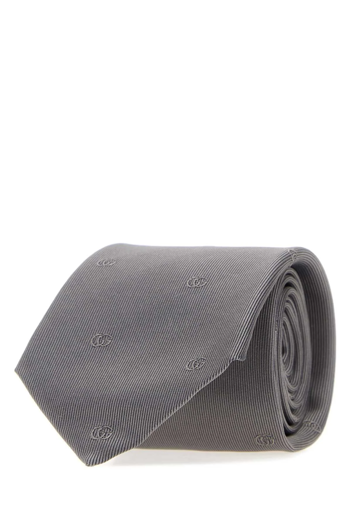 Gucci Men Grey Jacquard Tie - 1