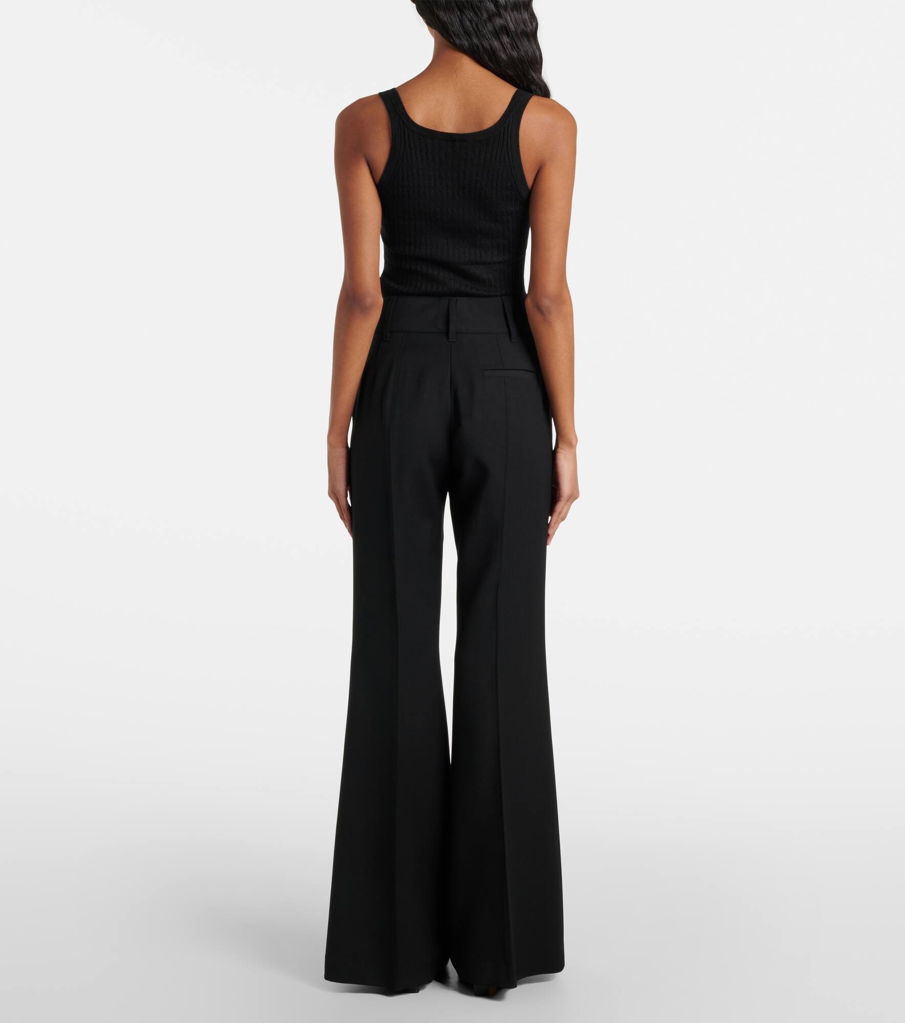 Rhein wool flared pants - 3