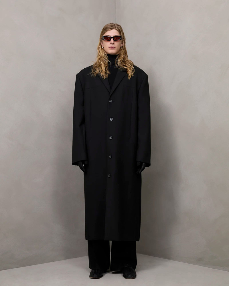 STRUCTURED COAT BLACK WOOL 4