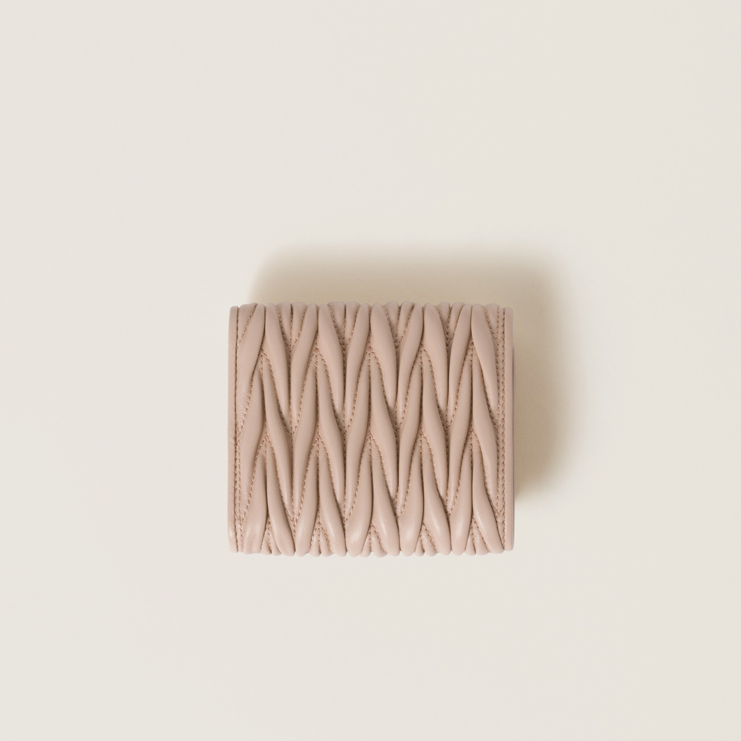 Small matelassé nappa leather wallet - 3