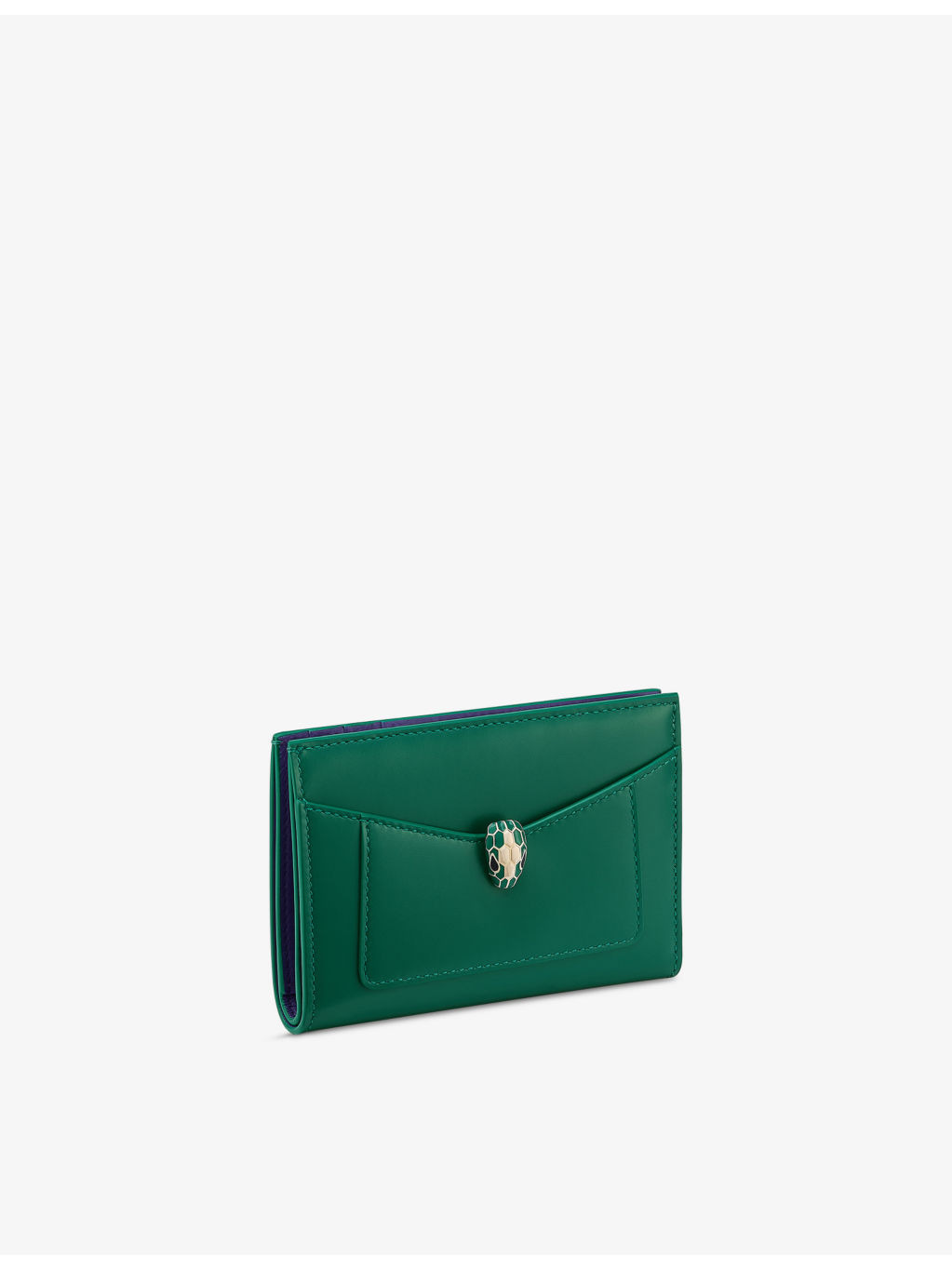 Serpenti Forever Folded Leather Card Holder - 1