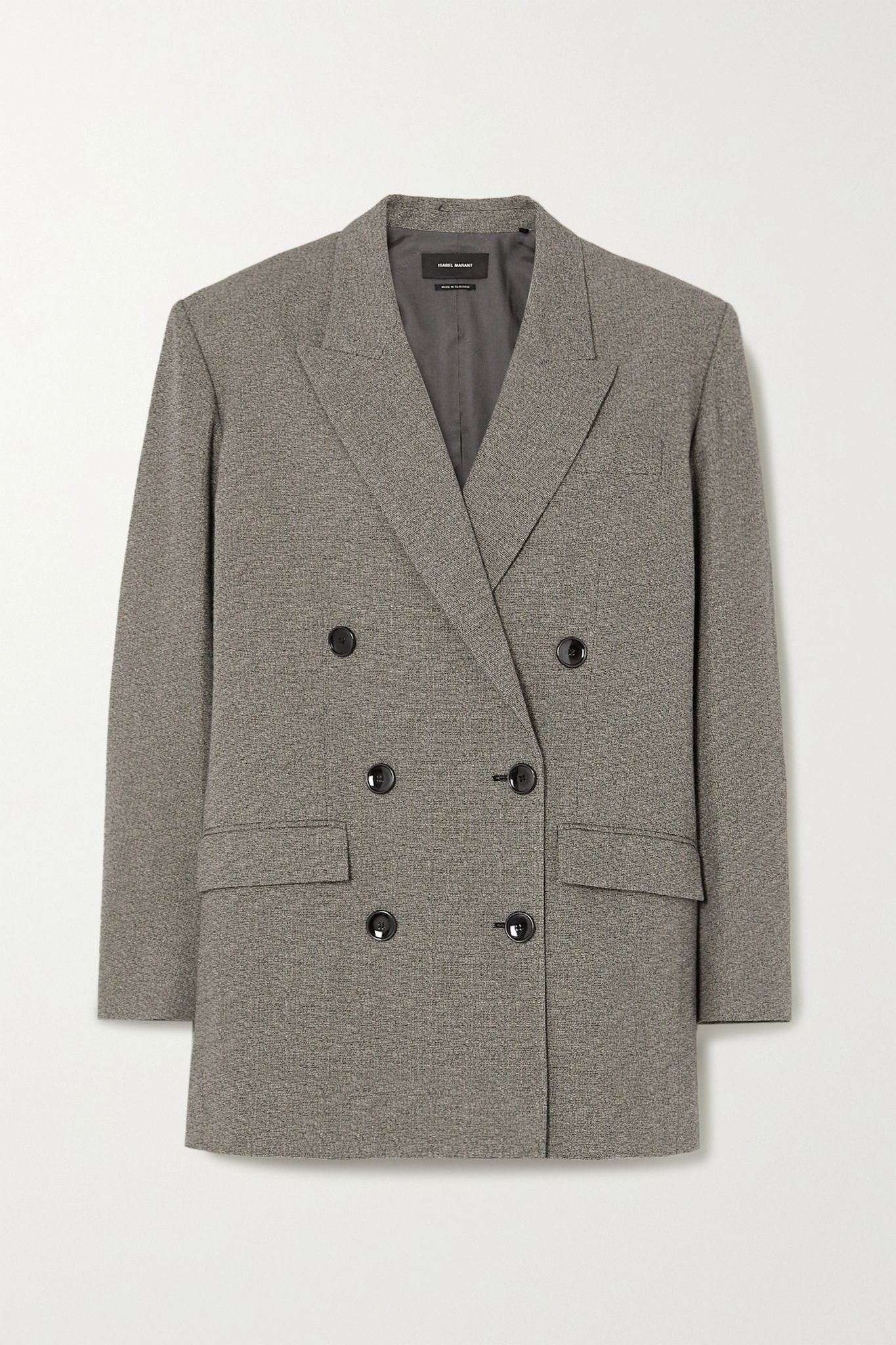 Oladim double-breasted woven blazer - 1