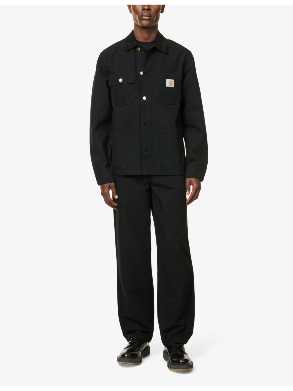 Brand-Patch Straight-Leg Regular-Fit Cotton-Canvas Trousers - 2