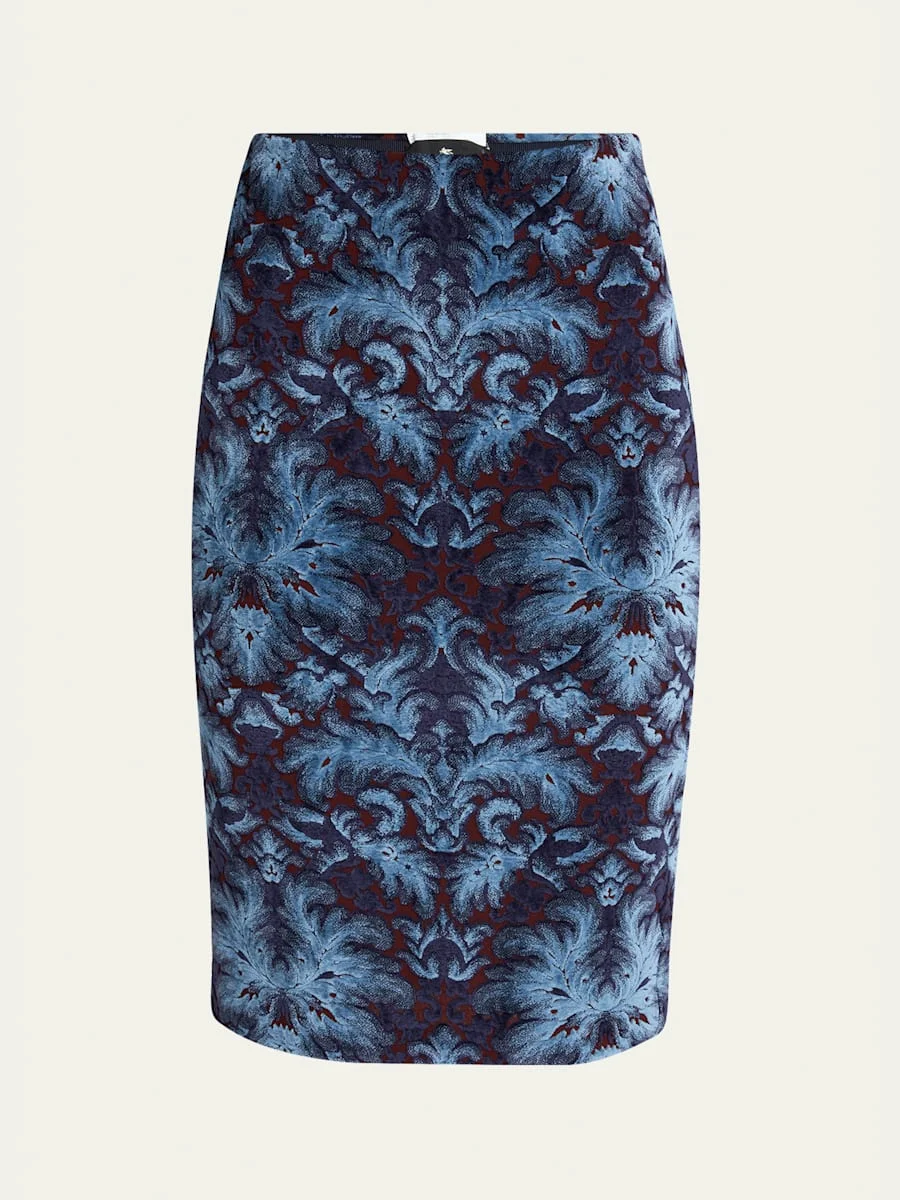 Straight Knee-Length Skirt - 1