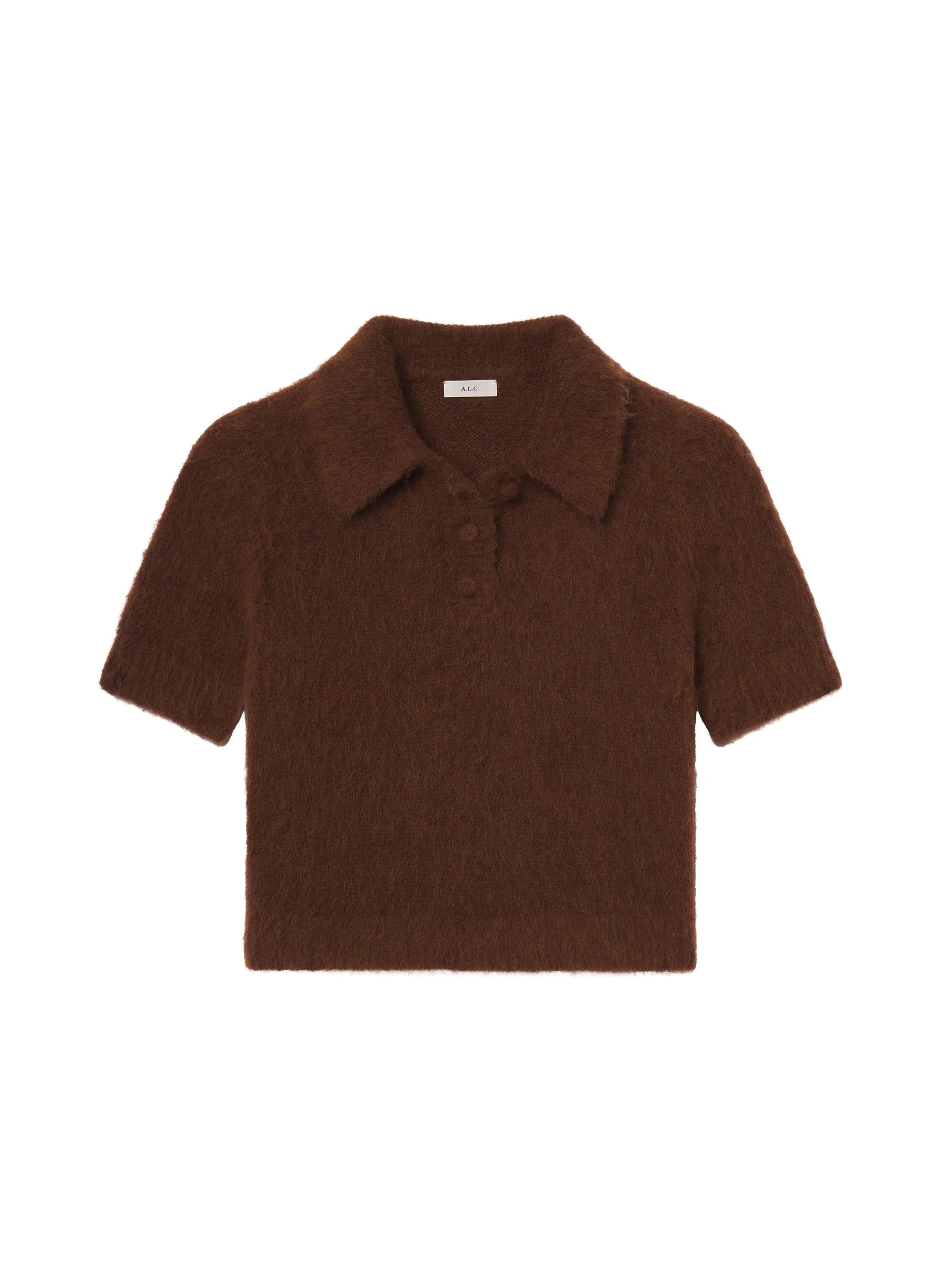 Gio Brushed Alpaca Polo Top - 1