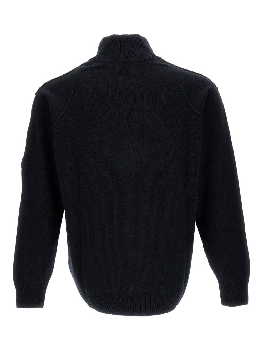 half-zip lens-detail sweater - 2